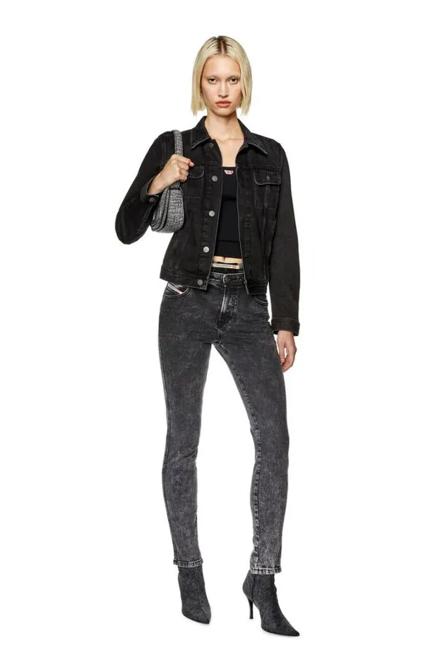 Women DeBonny Blackdark Grey Diesel Outerwear And Jackets