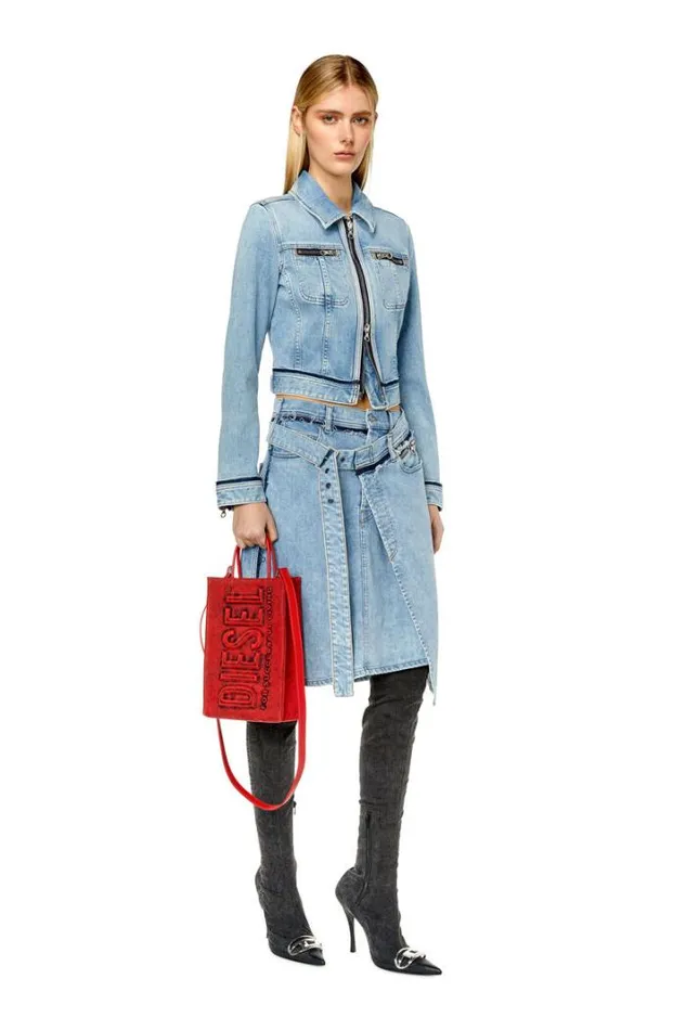 Women DePendenceMid Light Blue Diesel Skirts