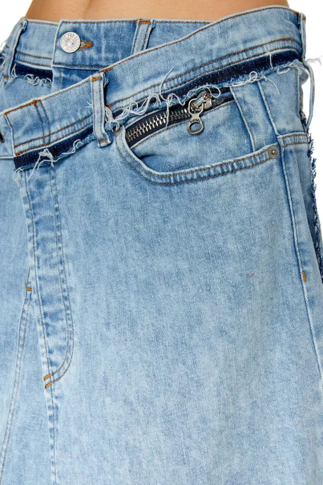 Women DePendenceMid Light Blue Diesel Skirts