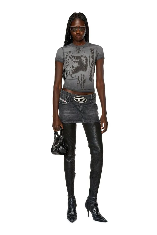 Women DeRonS2 Black Diesel Skirts