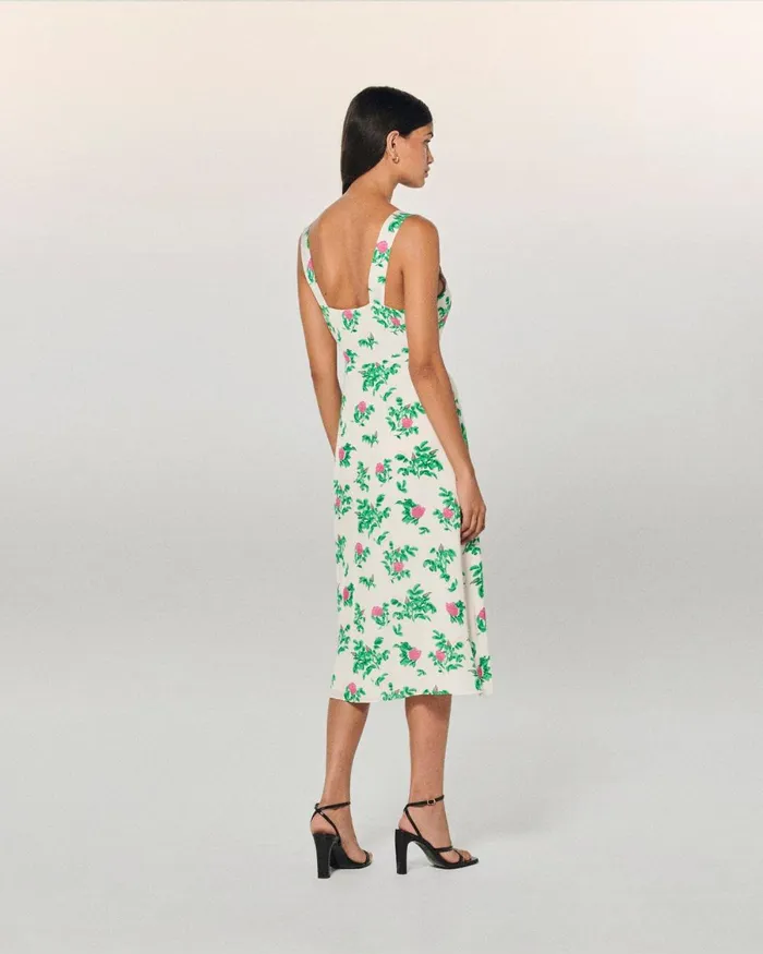 Women Dresses and Jumpsuits From Future Leatitia Long Strap Dress Spring Flower