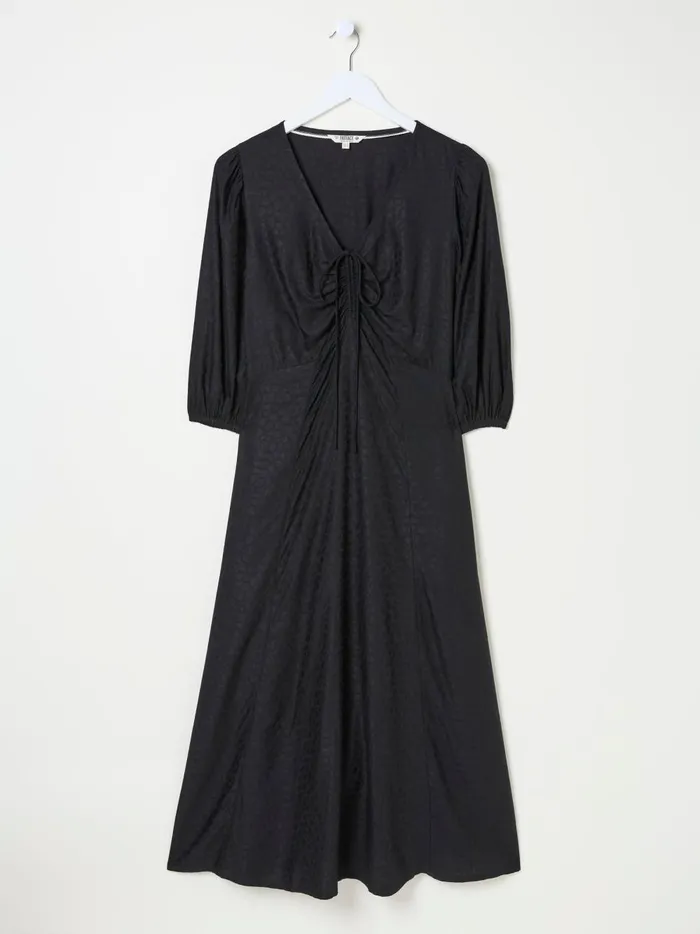 Women Dresses Fat Face Libby Black Midi Dress Women Dresses Fat Face Libby Black Midi Dress