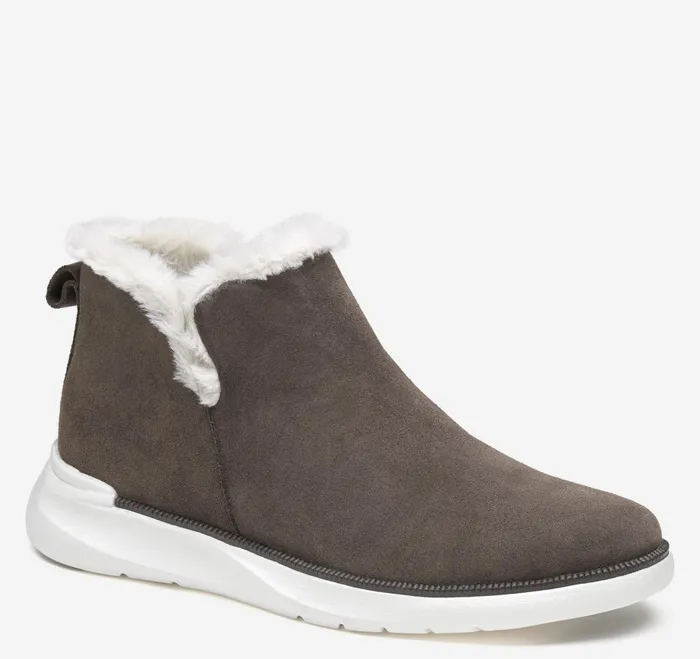 Women Emery Shearling Bootie Dark Gray Waterproof Suede JohnstonandMurphy Boots and Booties Women Emery Shearling Bootie Dark Gray Waterproof Suede JohnstonandMurphy Boots and Booties