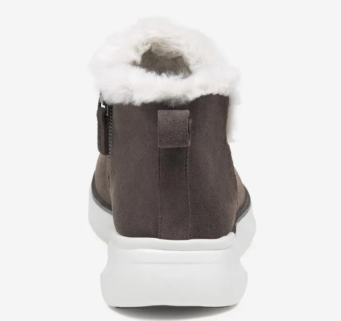 Women Emery Shearling Bootie Dark Gray Waterproof Suede JohnstonandMurphy Boots and Booties Women Emery Shearling Bootie Dark Gray Waterproof Suede JohnstonandMurphy Boots and Booties