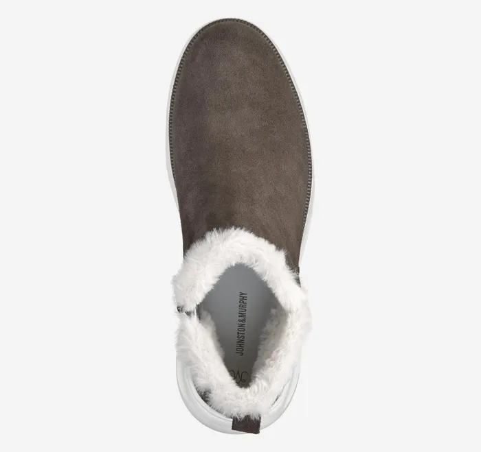 Women Emery Shearling Bootie Dark Gray Waterproof Suede JohnstonandMurphy Boots and Booties Women Emery Shearling Bootie Dark Gray Waterproof Suede JohnstonandMurphy Boots and Booties
