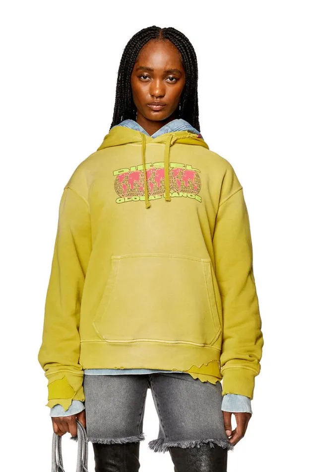 Women FMaxinneHoodDob Yellow Diesel Sweaters Women FMaxinneHoodDob Yellow Diesel Sweaters
