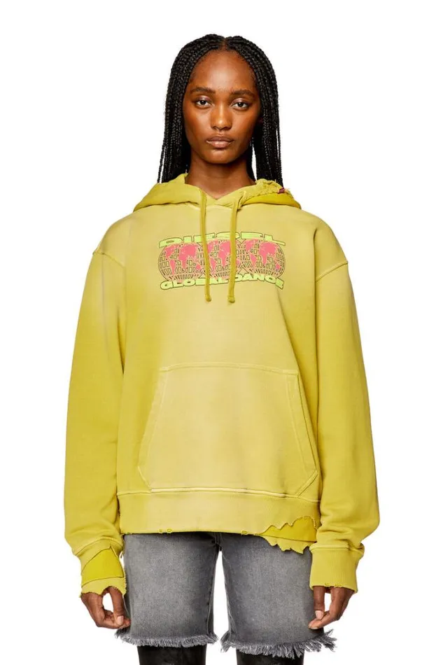 Women FMaxinneHoodDob Yellow Diesel Sweaters Women FMaxinneHoodDob Yellow Diesel Sweaters