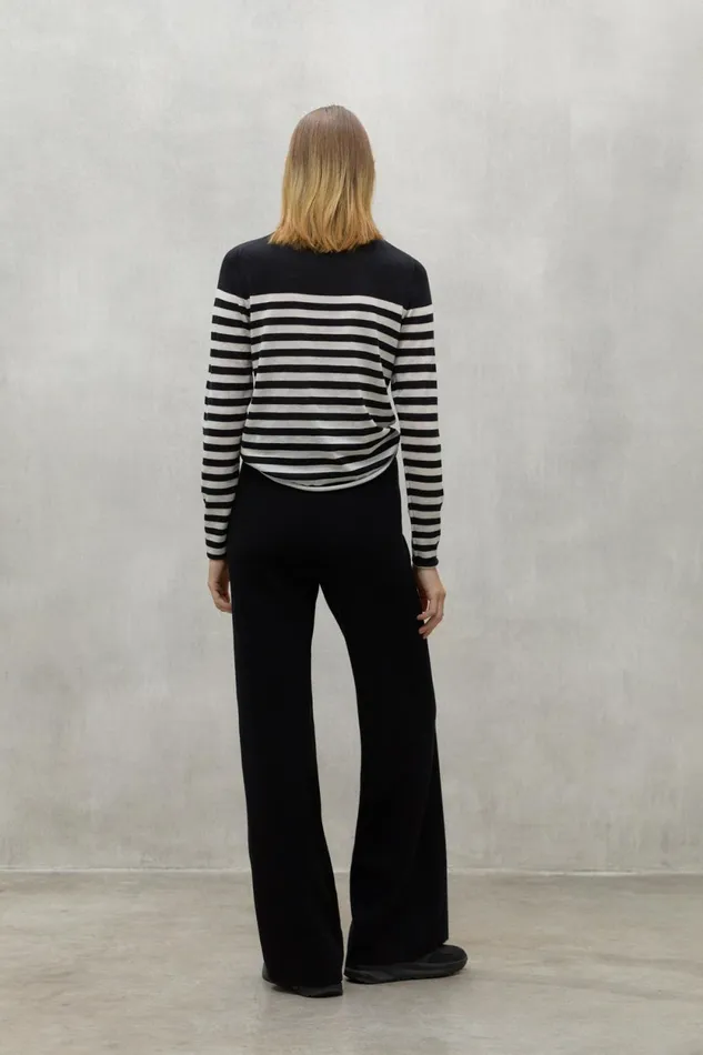Women Faya Turtleneck Jumper Black Ecoalf Knitwear