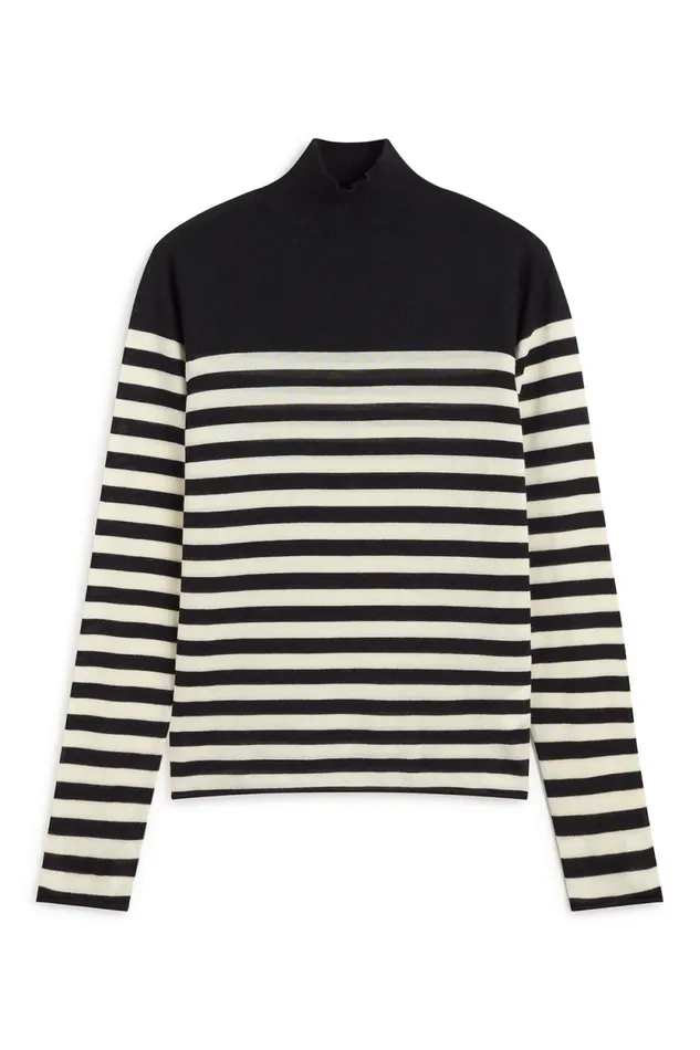Women Faya Turtleneck Jumper Black Ecoalf Knitwear