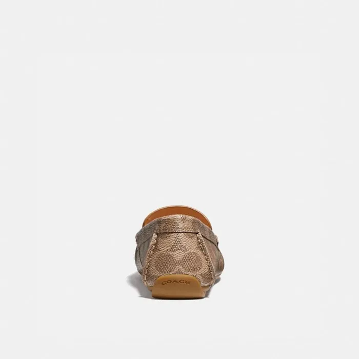 Women Flats and Loafers Coach Marley Driver Tan