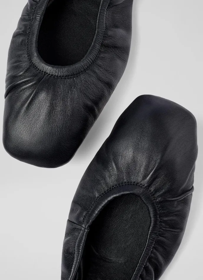 Women Flats LKBennett Tayla Black Folded Ballerina Flat Black Women Flats LKBennett Tayla Black Folded Ballerina Flat Black