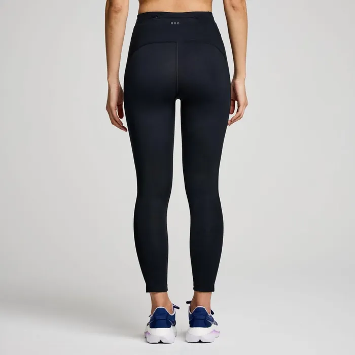 Women Fortify Crop Tight Black Saucony Bottoms