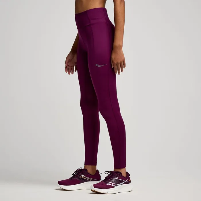 Women Fortify Crop Tight Eggplant Saucony Bottoms