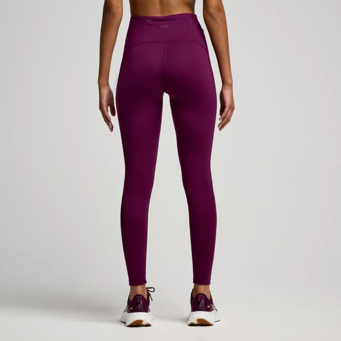 Women Fortify Crop Tight Eggplant Saucony Bottoms