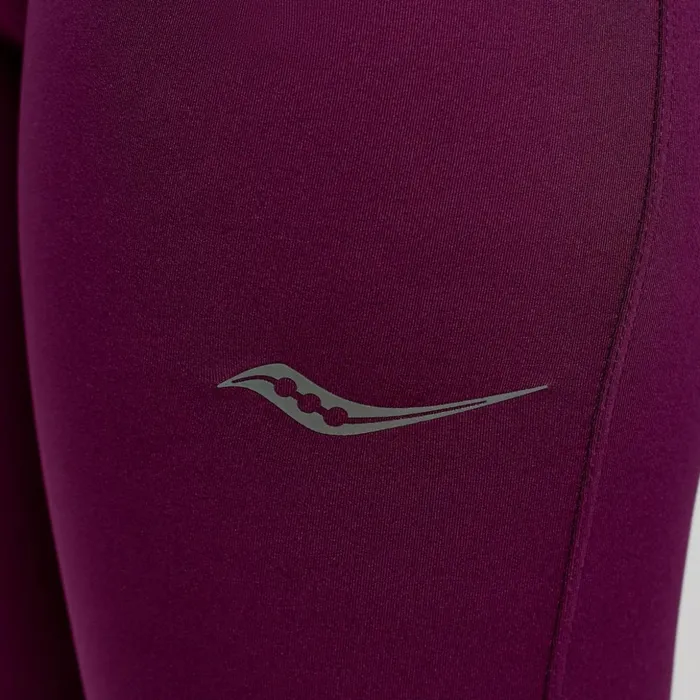 Women Fortify Crop Tight Eggplant Saucony Bottoms