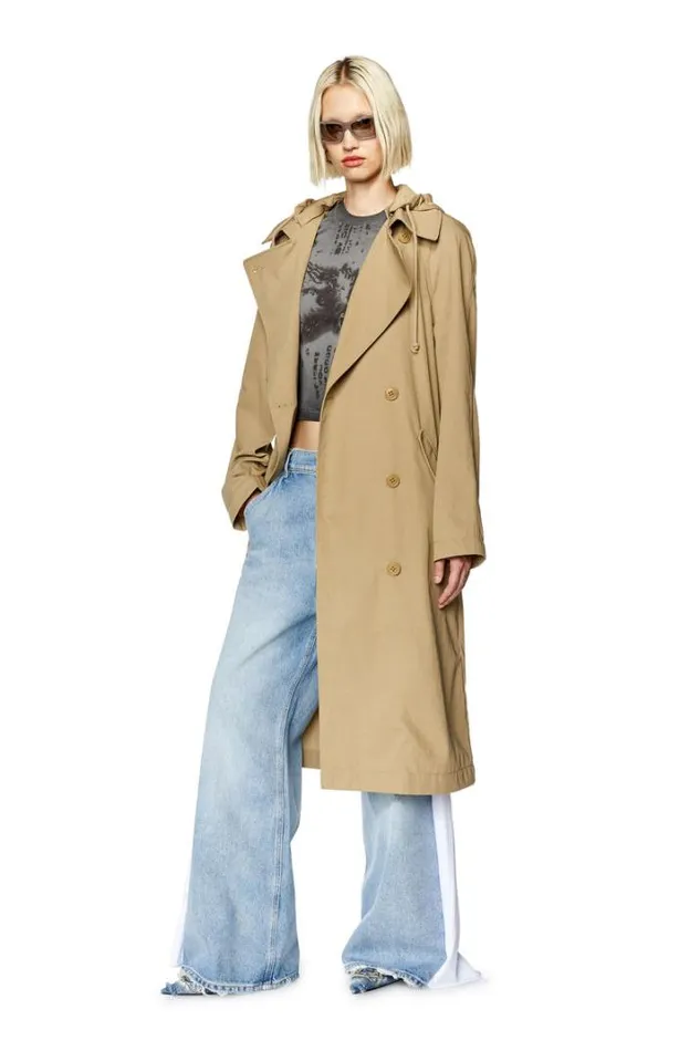 Women GMatthewFem Light Brown Diesel Outerwear And Jackets