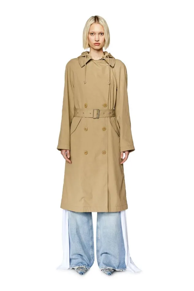 Women GMatthewFem Light Brown Diesel Outerwear And Jackets