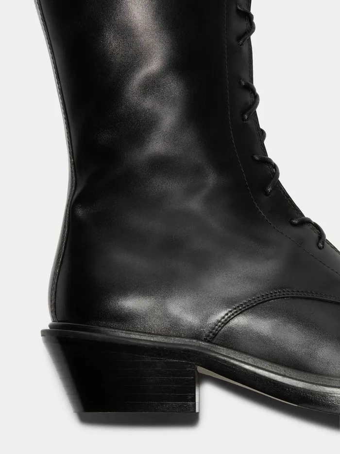 Women Hetta Leather Biker Boots Aeyde Ankle Boots