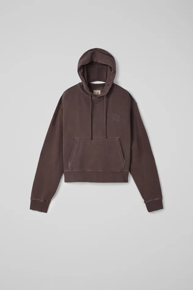 Women Hoodie Dusty Brown Organic Cotton Hoodie Camper Jersey Women Hoodie Dusty Brown Organic Cotton Hoodie Camper Jersey