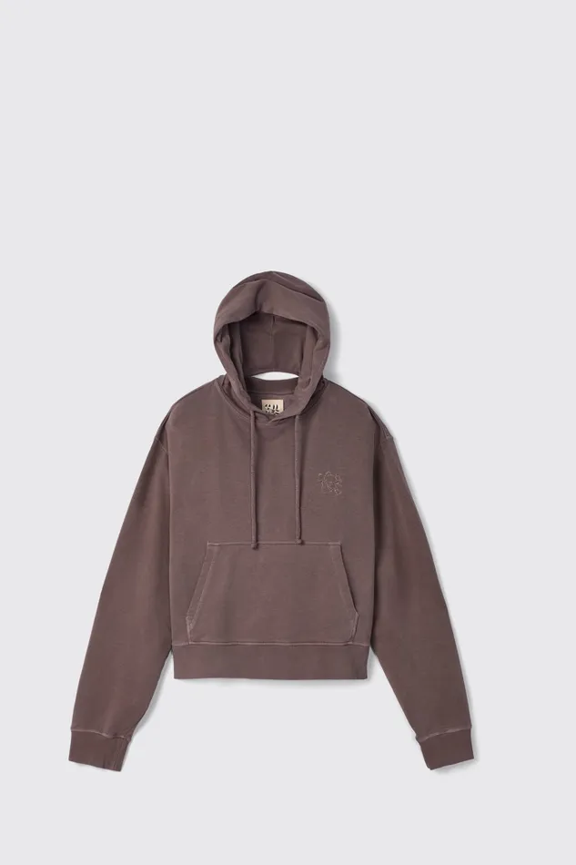 Women Hoodie Dusty Brown Organic Cotton Hoodie Camper Jersey Women Hoodie Dusty Brown Organic Cotton Hoodie Camper Jersey