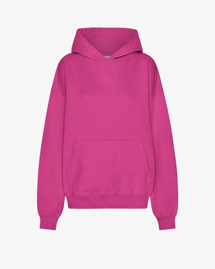 Women Hoodies Colorful Standard Organic Oversized Hood Magenta Blaze