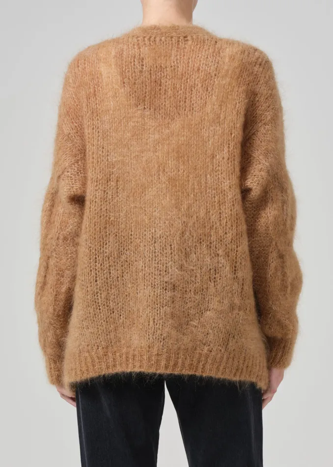 Women Jackets and Coats Citizens Of Humanity Padma Cable Cardigan In Golden Hour