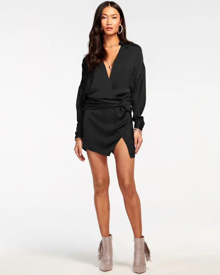 Women Jaymie Wrap Mini Dress Burnt Sienna Ramy Brook Dresses Women Jaymie Wrap Mini Dress Burnt Sienna Ramy Brook Dresses