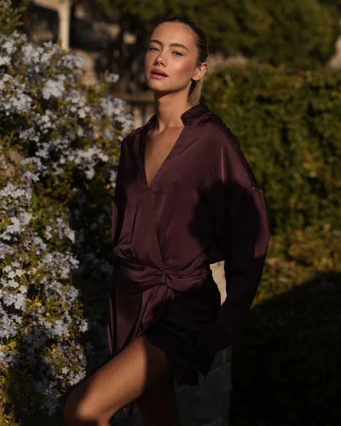 Women Jaymie Wrap Mini Dress Burnt Sienna Ramy Brook Dresses Women Jaymie Wrap Mini Dress Burnt Sienna Ramy Brook Dresses