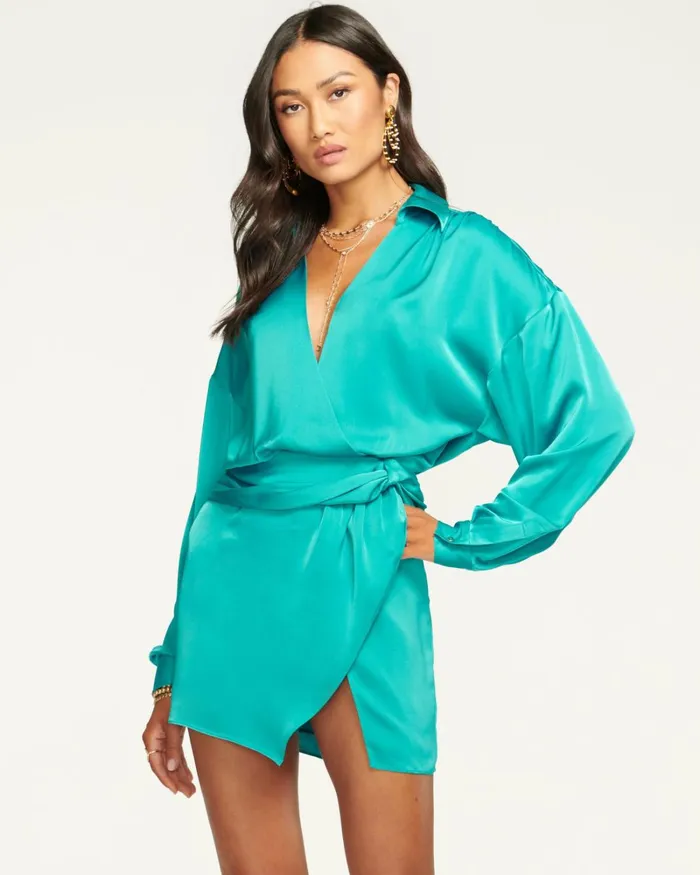 Women Jaymie Wrap Mini Dress Burnt Sienna Ramy Brook Dresses Women Jaymie Wrap Mini Dress Burnt Sienna Ramy Brook Dresses