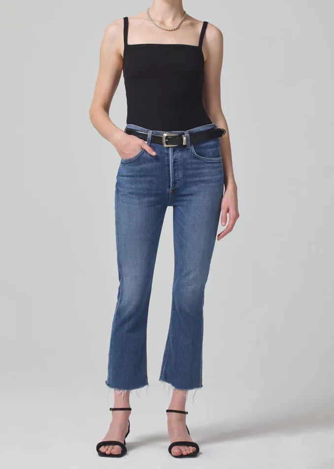 Women Jeans Citizens Of Humanity Isola Mid Rise Cropped Boot In Lawless