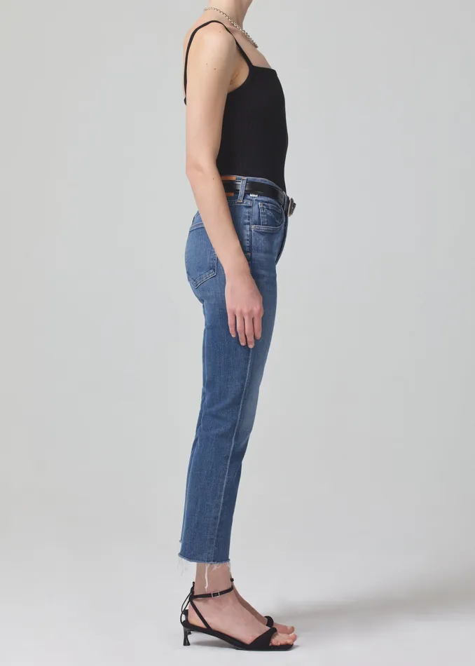 Women Jeans Citizens Of Humanity Isola Mid Rise Cropped Boot In Lawless