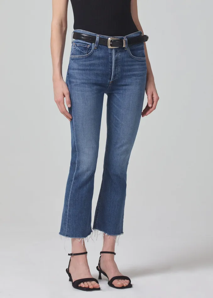Women Jeans Citizens Of Humanity Isola Mid Rise Cropped Boot In Lawless