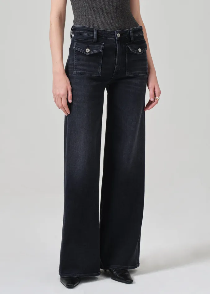 Women Jeans Citizens Of Humanity Raven Patch Pocket Wide Leg In Medallion