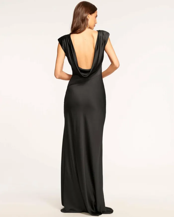 Women Joanna Cowl Back Maxi Dress Black Ramy Brook Dresses Women Joanna Cowl Back Maxi Dress Black Ramy Brook Dresses