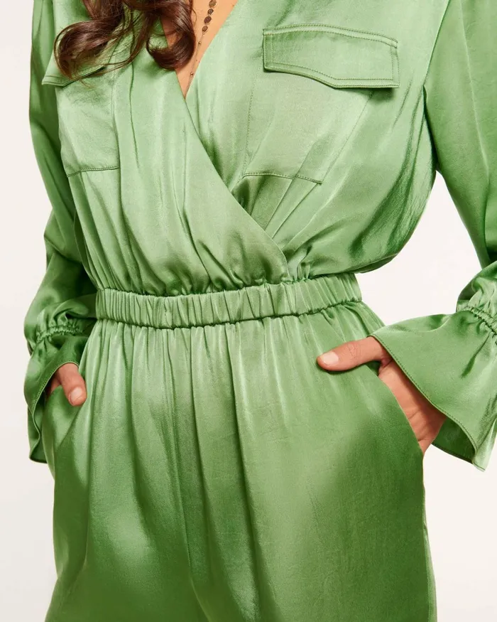 Women Josephine Long Sleeve Jumpsuit Spruce Ramy Brook Dresses Women Josephine Long Sleeve Jumpsuit Spruce Ramy Brook Dresses
