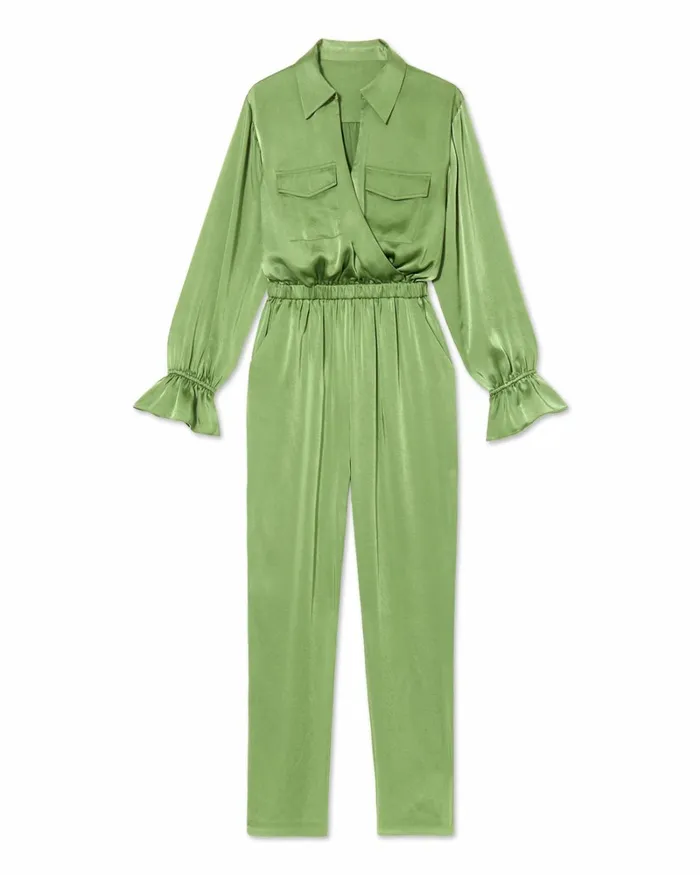 Women Josephine Long Sleeve Jumpsuit Spruce Ramy Brook Dresses Women Josephine Long Sleeve Jumpsuit Spruce Ramy Brook Dresses