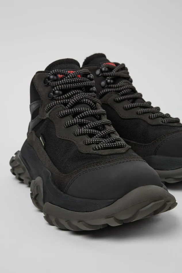 Women Karst Trek GORETEX Black And Gray Ankle Boots Camper Ankle Boots