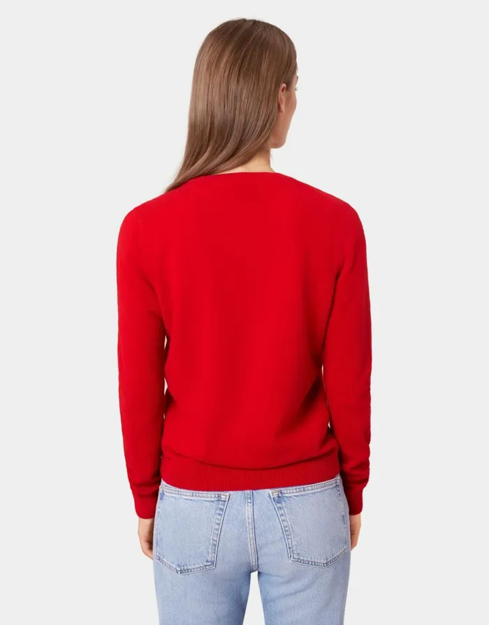 Women Knit Sweaters Colorful Standard Women Light Merino Wool Crew Honey Beige
