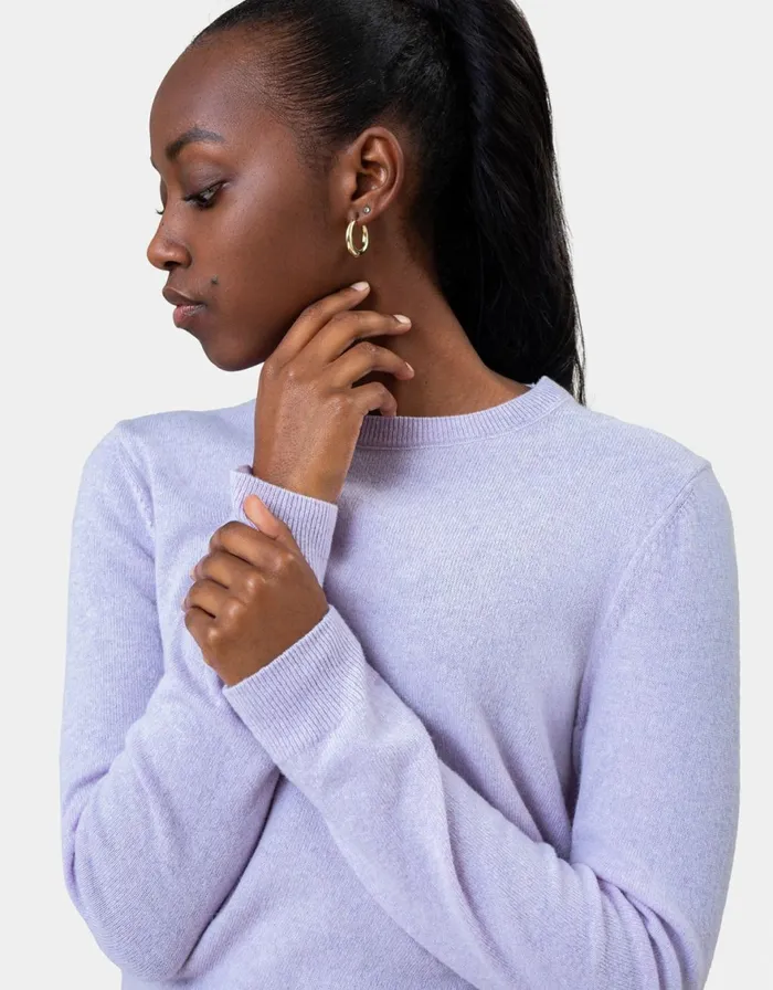 Women Knit Sweaters Colorful Standard Women Light Merino Wool Crew Warm Taupe