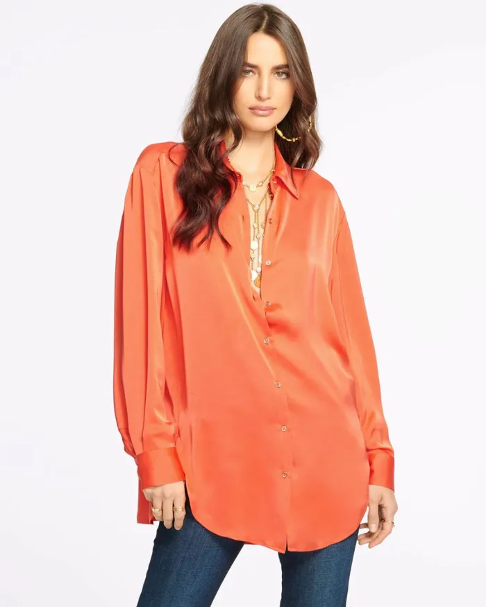 Women Kolby Button Up Blouse Black Ramy Brook Tops Women Kolby Button Up Blouse Black Ramy Brook Tops