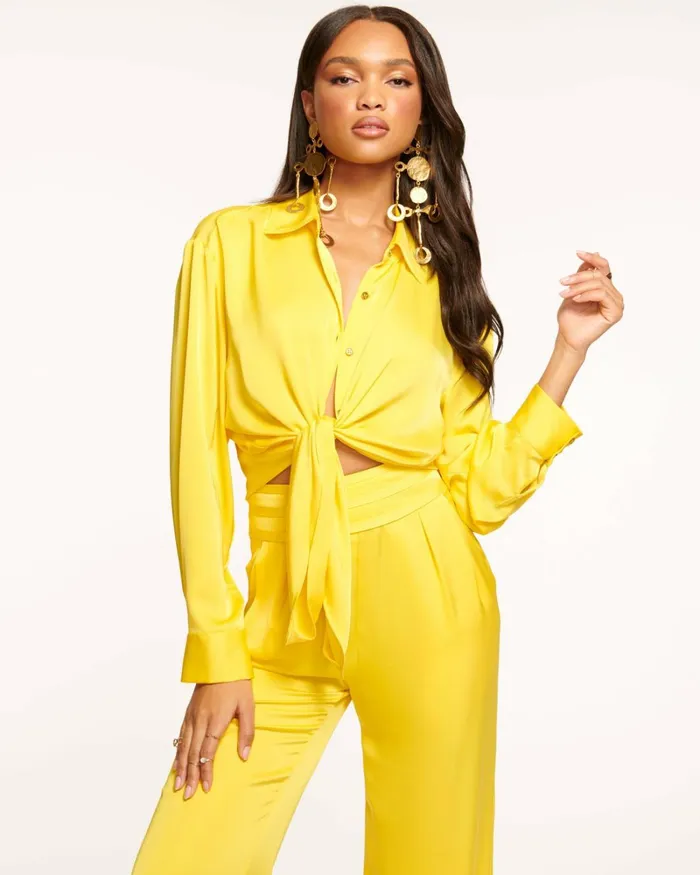 Women Kolby Button Up Blouse Black Ramy Brook Tops Women Kolby Button Up Blouse Black Ramy Brook Tops