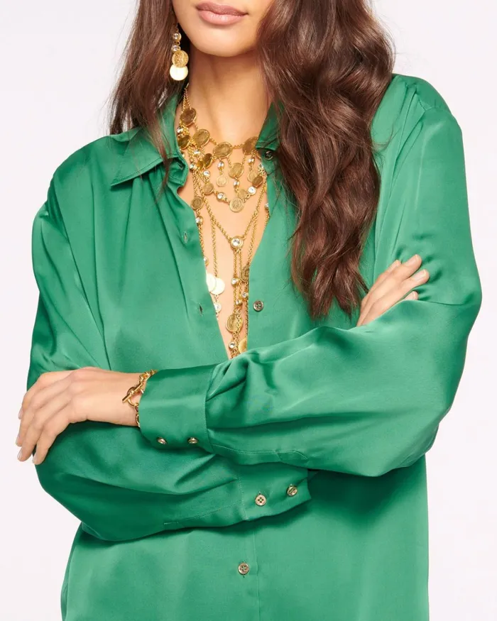 Women Kolby Button Up Blouse Black Ramy Brook Tops Women Kolby Button Up Blouse Black Ramy Brook Tops