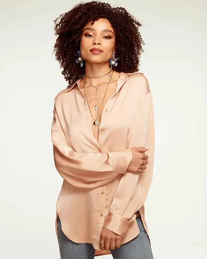 Women Kolby Button Up Blouse Black Ramy Brook Tops Women Kolby Button Up Blouse Black Ramy Brook Tops