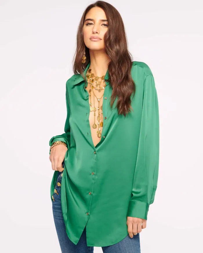 Women Kolby Button Up Blouse Black Ramy Brook Tops Women Kolby Button Up Blouse Black Ramy Brook Tops