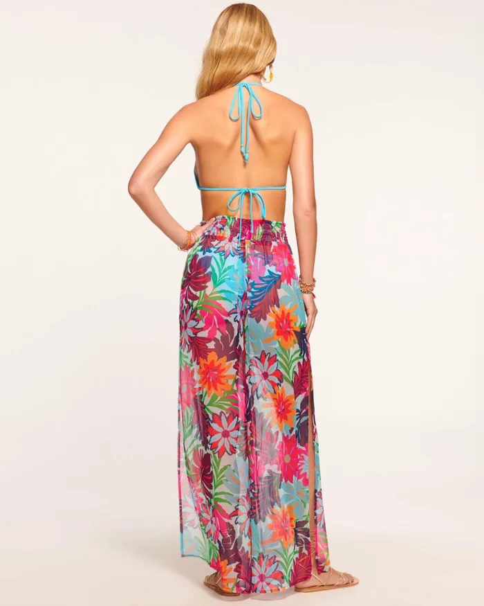 Women Lancaster Coverup Pant Tropical Flower Ramy Brook Swimwear