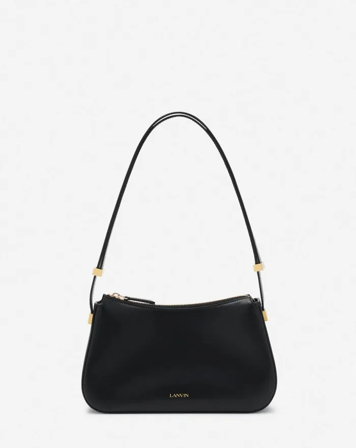 Women Lanvin Crossbody Bags and Shoulder Bags Concerto Hobo Leather Bag Black Women Lanvin Crossbody Bags and Shoulder Bags Concerto Hobo Leather Bag Black