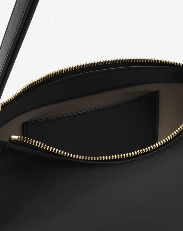 Women Lanvin Crossbody Bags and Shoulder Bags Concerto Hobo Leather Bag Black Women Lanvin Crossbody Bags and Shoulder Bags Concerto Hobo Leather Bag Black