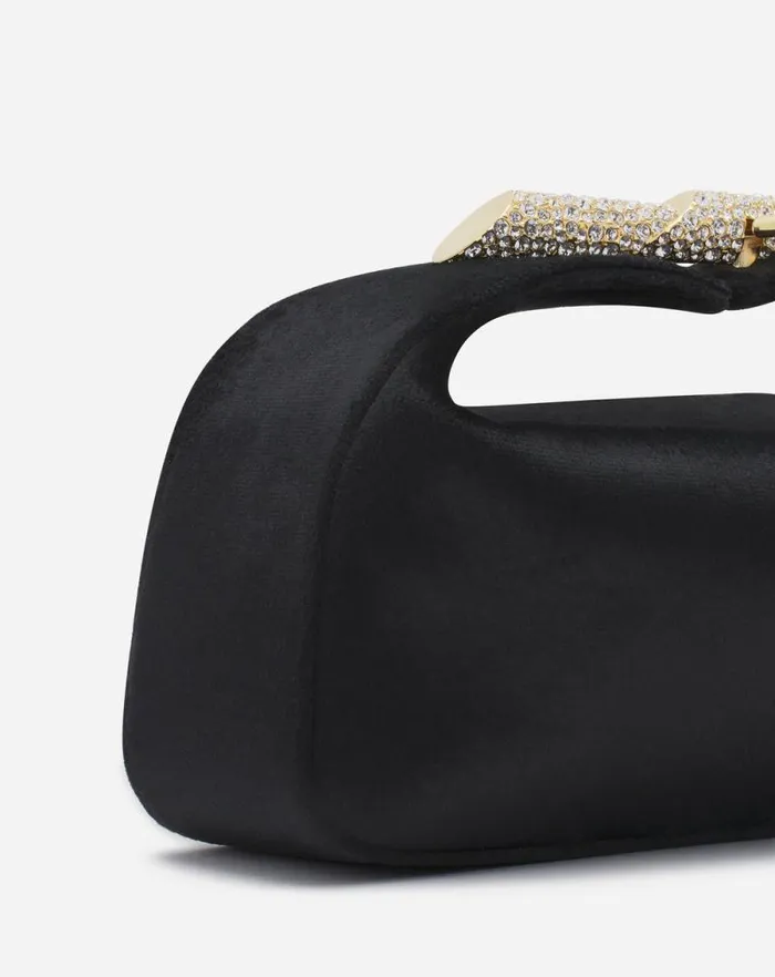 Women Lanvin Crossbody Bags and Shoulder Bags Haute Squence Velvet Clutch Bag Black Women Lanvin Crossbody Bags and Shoulder Bags Haute Squence Velvet Clutch Bag Black