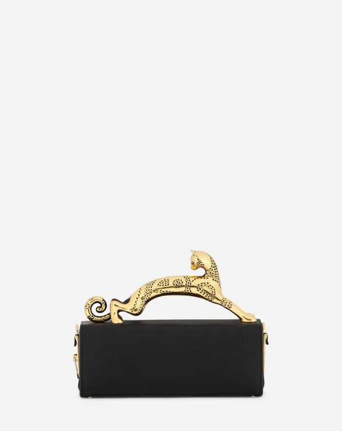 Women Lanvin Crossbody Bags and Shoulder Bags Pencil Cat Bag In Box Calf Black Women Lanvin Crossbody Bags and Shoulder Bags Pencil Cat Bag In Box Calf Black