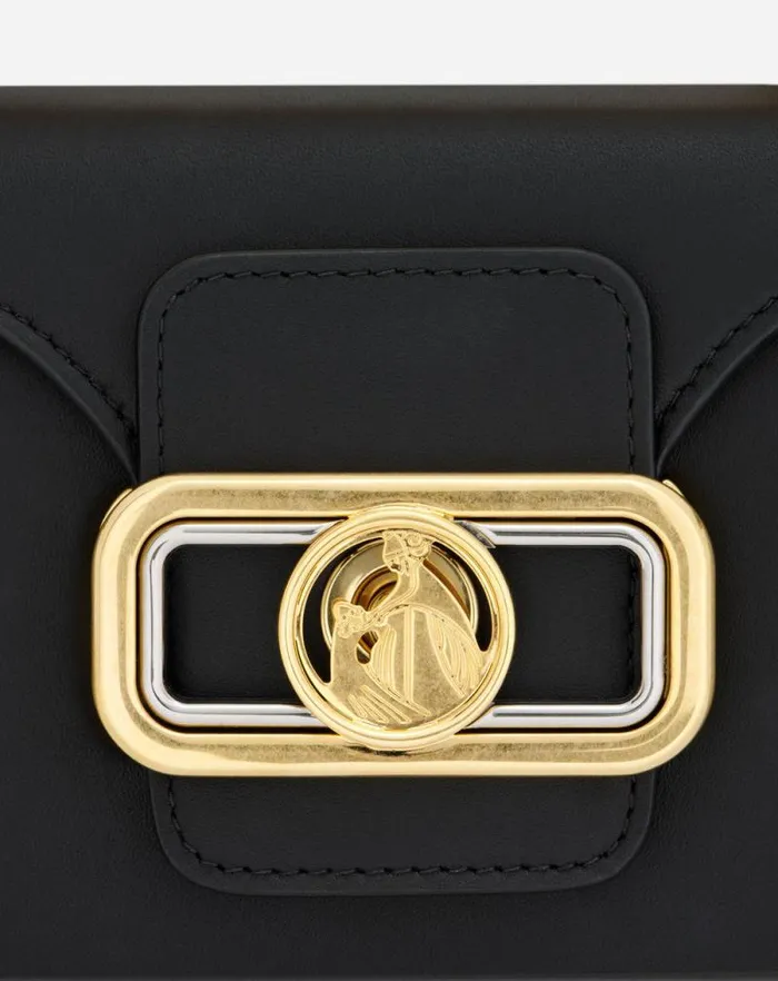 Women Lanvin Crossbody Bags and Shoulder Bags Pencil Cat Bag In Box Calf Black Women Lanvin Crossbody Bags and Shoulder Bags Pencil Cat Bag In Box Calf Black
